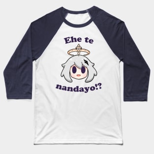 Genshin impact paimon ehe te nandayo Baseball T-Shirt